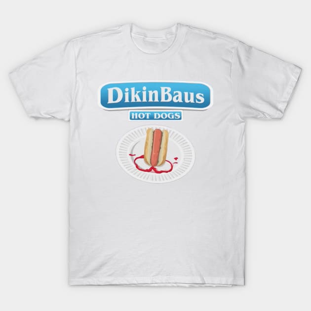 DikinBaus Hot Dogs T-Shirt by Xanderlee7